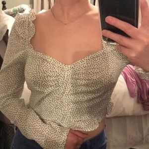 NASTY GAL chic summer crop blouse